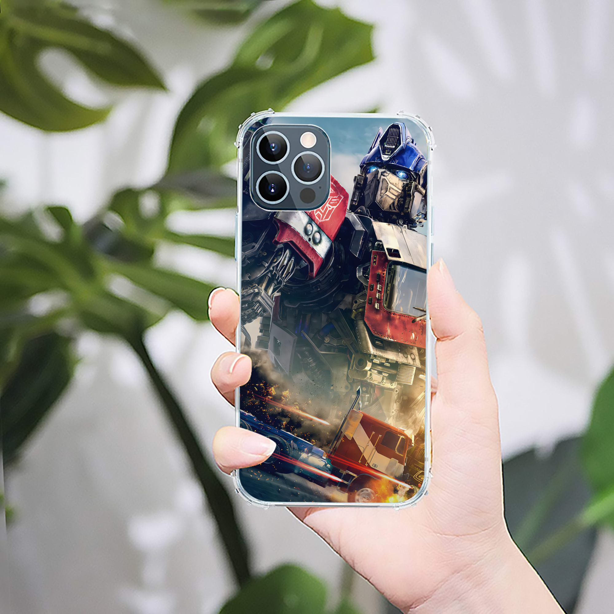 （画像用） Transformers トランスフォーマー 【iPhone 12シリーズ対応】透明スマホケース（クリアソフトケース）